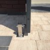 Odbojnik zabezpieczający furtkę przed uszkodzeniami